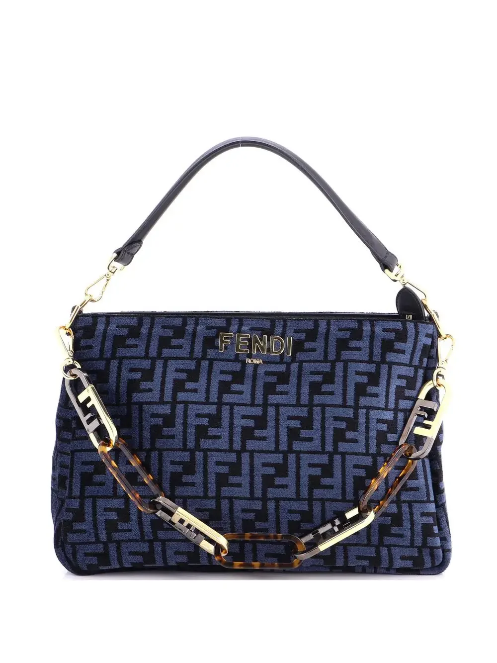 Fendi O'Lock Zip Shoulder Bag Zucca #290722F24B